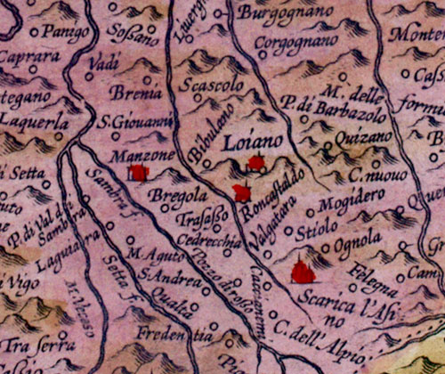 Ortelius 1609 dettaglio