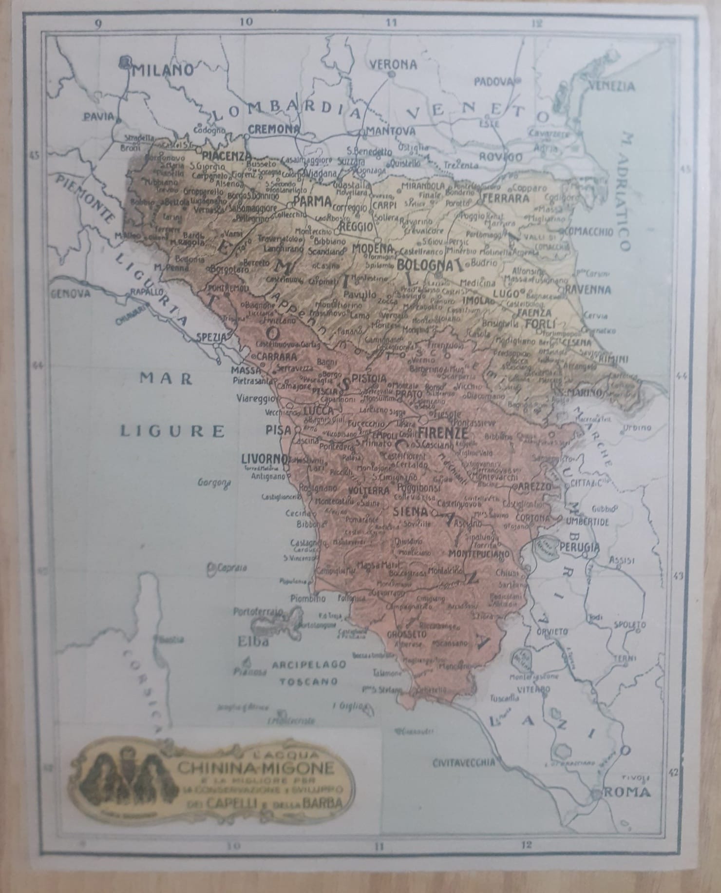 Cartolina, Toscana ed Emilia, Anni Venti