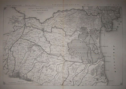 Genio Civile Topografia Ferrara Bologna e Ravenna 1865