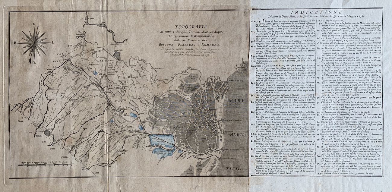 Topografia Luoghi Torrenti Scoli Acque, 1776