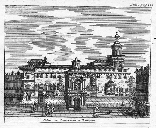 Palazzo Comunale Bologna De Rogissart 1707 