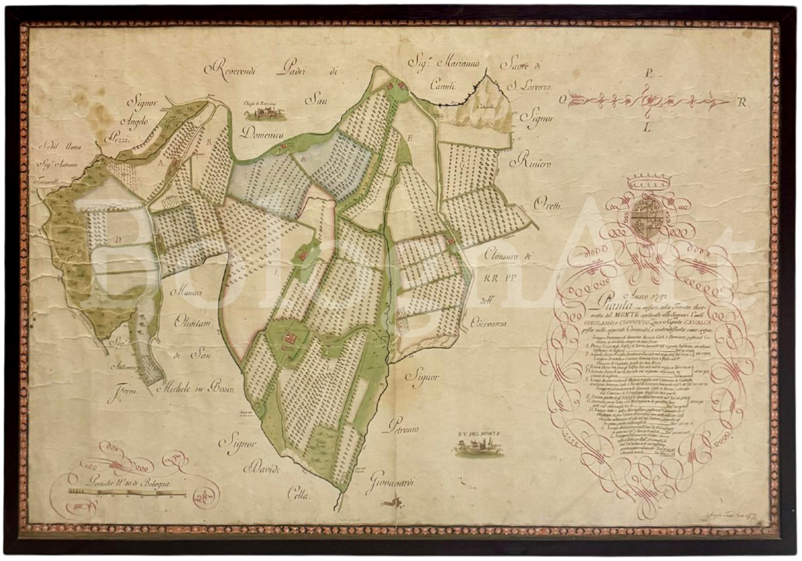 Giovanni Angelo Trebbi, cabreo Villa Ghigi, 1792 Giovanni Angelo Trebbi, cabreo Villa Ghigi, 1792